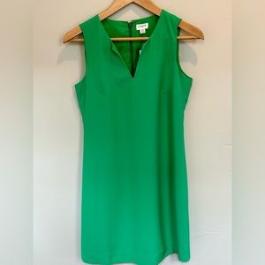 NWT Jcrew Factory green suiting dress 0P
